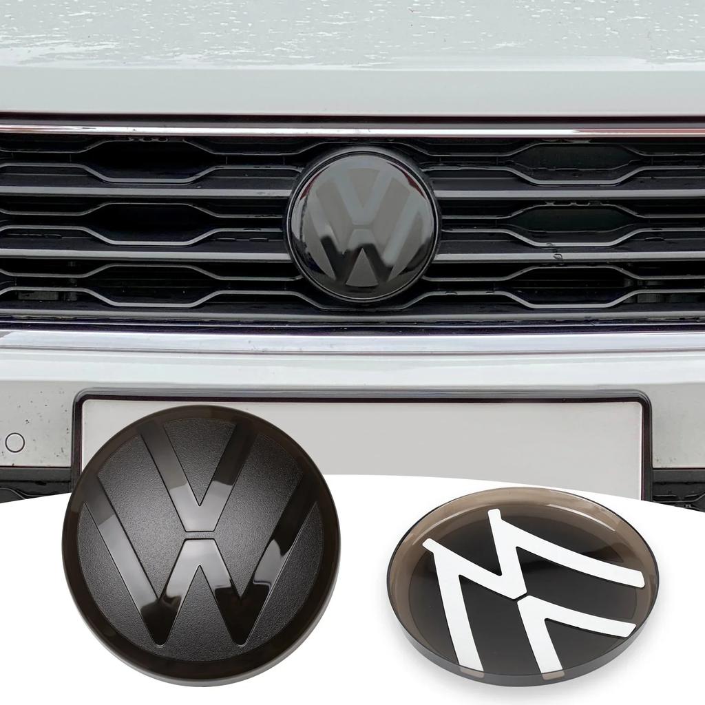 YKPSC1 ·1Set Car Front Radiator Grille Logo Sticker Rear Trunk Lid Badge Cover For Volkswagen VW Tiguan 2017 2018 2019 2020 2022-2023