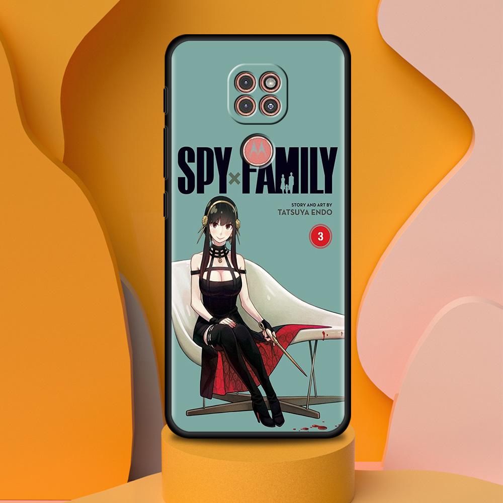 Pouzdro pro Motorola G30 One Fusion Plus G9 Play G8 Power Lite Hyper G Stylus Edge Pro E6s G60 G50 Kryt na telefon SPY FAMILY Anime Sac