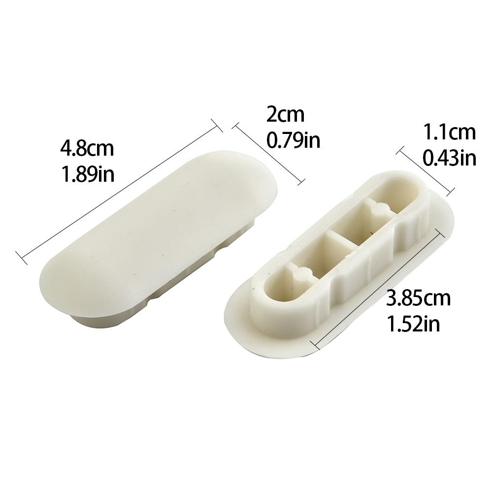 Top Cover Toilet Seat Bumpers White ABS+TPE Accessories Cushion