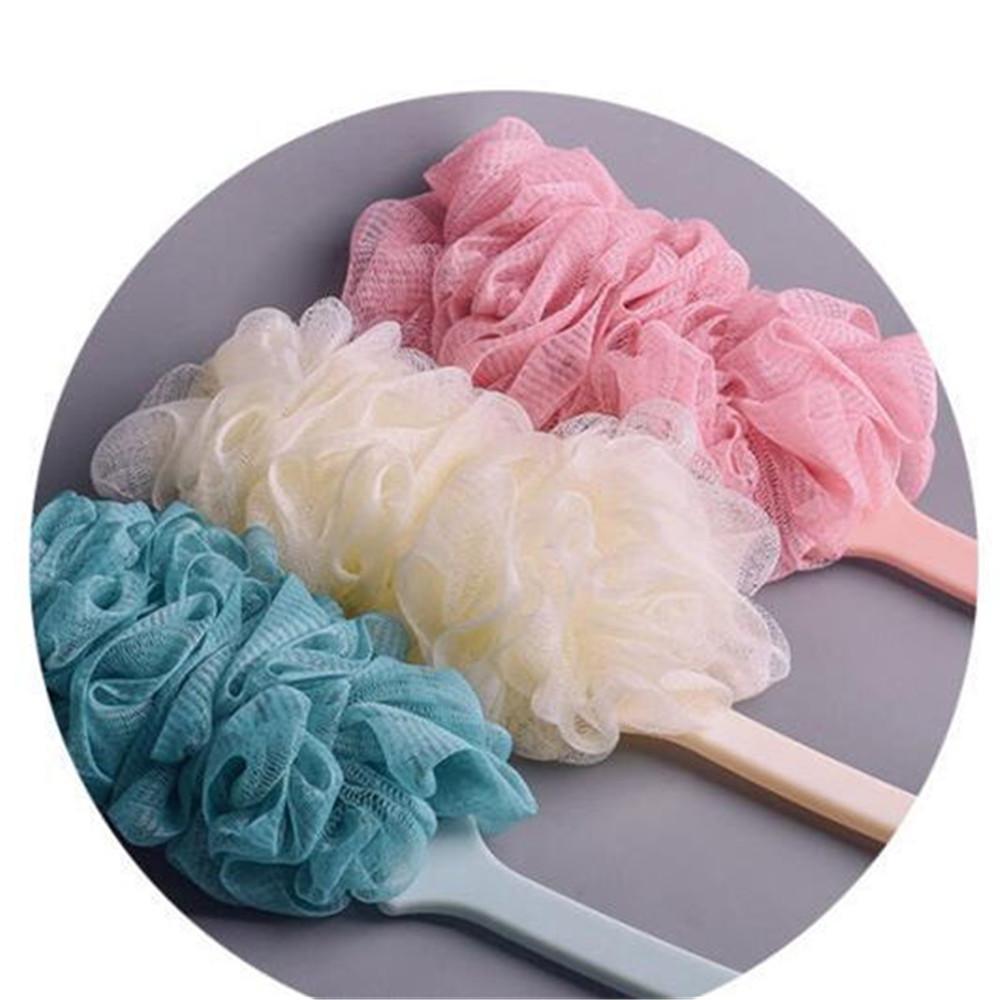 New Long Handle Hanging Soft Mesh Back Body Bath Shower  Brush Sponge