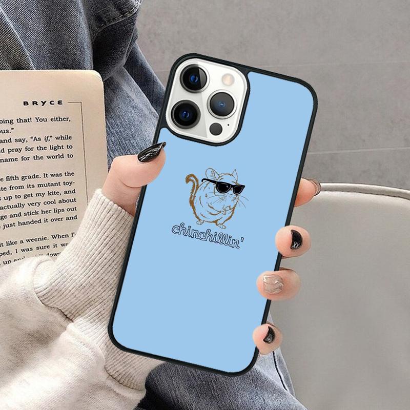 Cute Cartoon Chinchilla Phone Case for iPhone 17 Air 16 16e 15 Plus for Apple 13 11 12 14 Pro Max Cover coque Shell