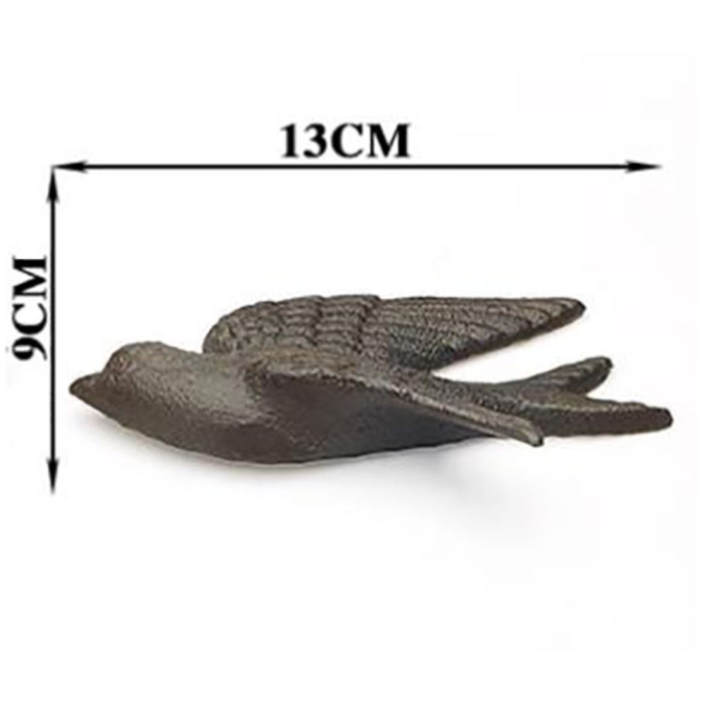 Cast Iron Cast Iron Swallow Black Wind Chime Art Statue  Garden Courtyard