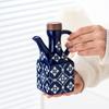 Handle Ceramic Oil Pot Ceramic Household Olive Oil Pot Oil Bottle  Kitchen Accessories