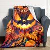 1pc Pumpkin Halloween Blanket, Lightweight Flannel Throw Blanket for Sofa, Bed, Travel, Camping, Living Room, Office, Couch, Chair, and Bed