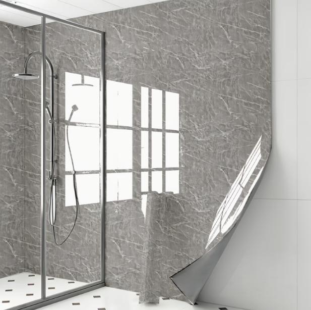 0.55m waterproof and stain resistant marble self-adhesive PVC wallpaper kitchen sticker