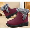 Snow Boots for Women In Autumn and Winter, Women's Midsole Cotton Shoes with Thick Fleece and Warm Cotton Boots