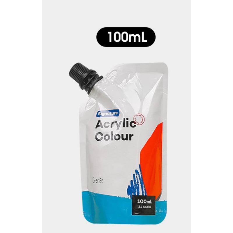 100ml Self-supporting Bag Waterproof Acrylic Paints Portable Small Packaging Paint Supplement Bag Studio Classroom Art Supplies