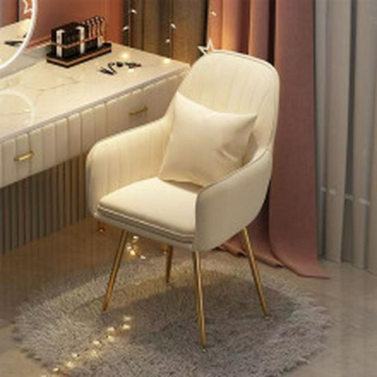 Net Red Petal Swivel Chair: Comfortable Backrest for Home, Office, or Makeup Use