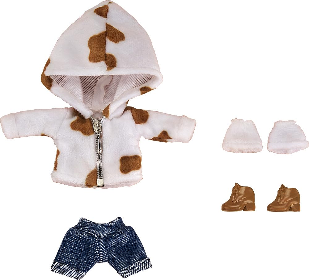 Good Smile Arts Shanghai Nendoroid Doll Outfit Animal Hoodie Magnet Plastic Complete Figure Set (Coffee Milk) - Fabric, & - Pre-painted
