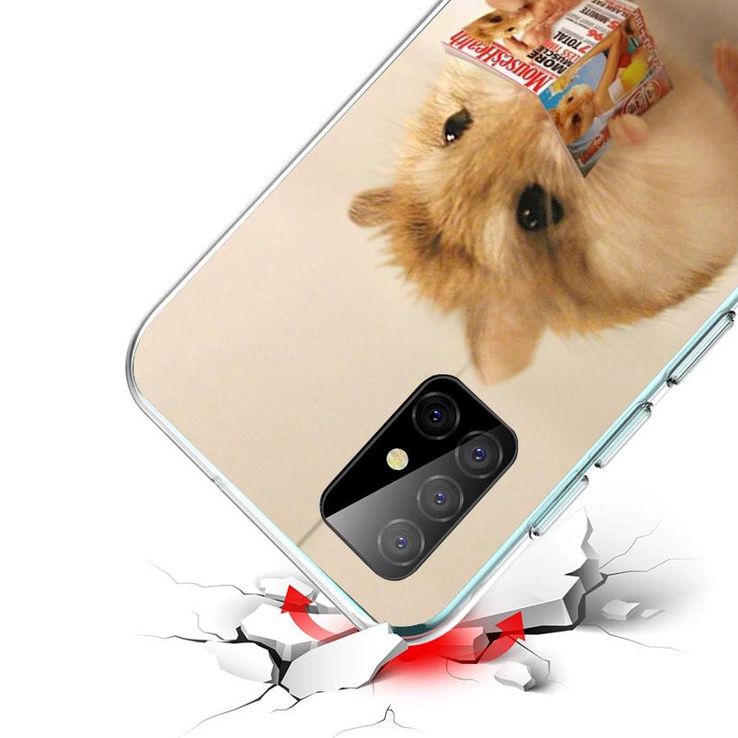 Cute Lovely Pet Hamster Phone Case For Samsung Galaxy A52 A32 A22 A12 A51 A31 A50S A30S A20S A10S Note 20 Ultra 10 Plus S10 A72