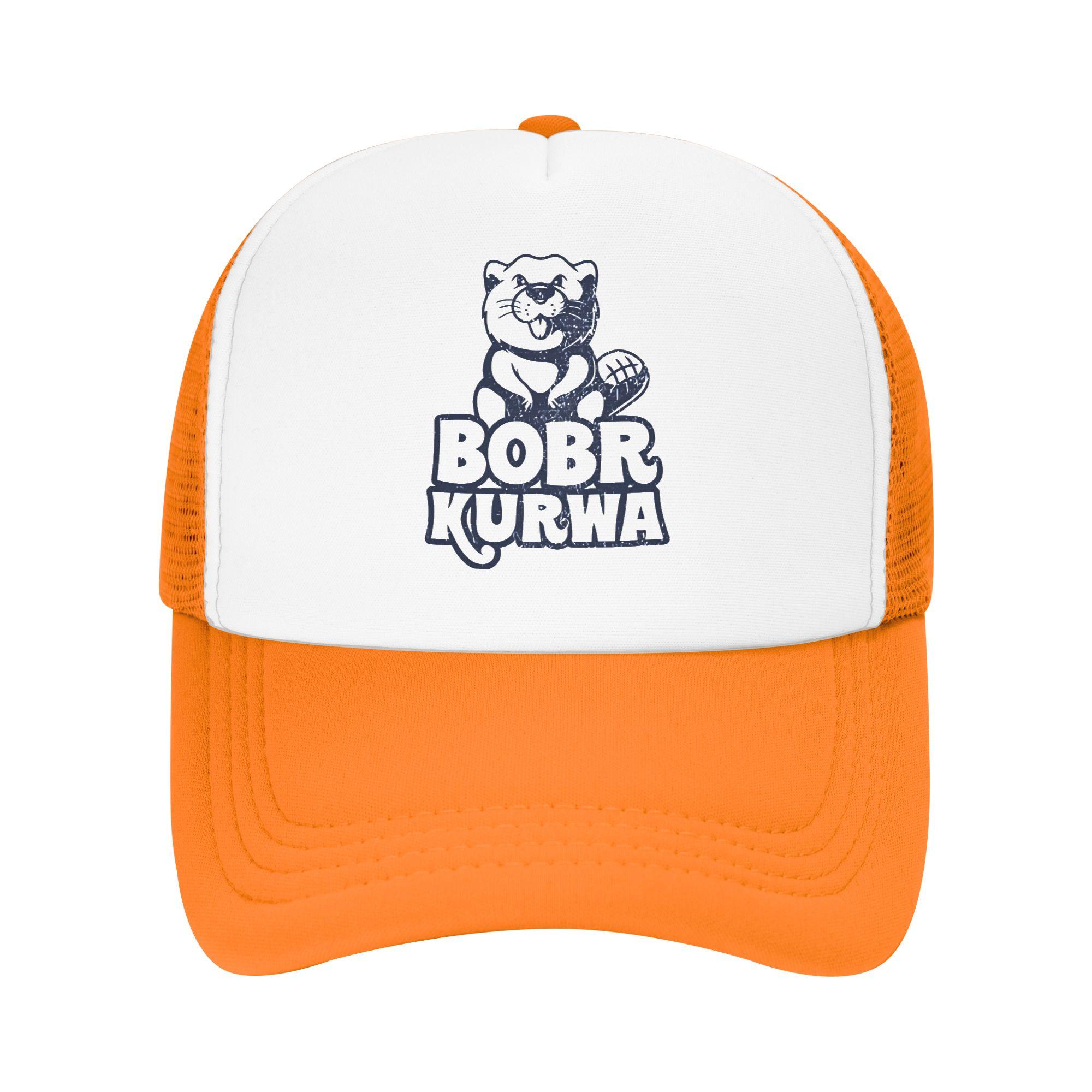 

Summer Mesh Sun Hats Bobr Kurwa! Grunge Summer Baseball Cap y2k Retro Trucker Hat Men Women Print Outdoor Sport Baseball Caps One Size помаранчевий