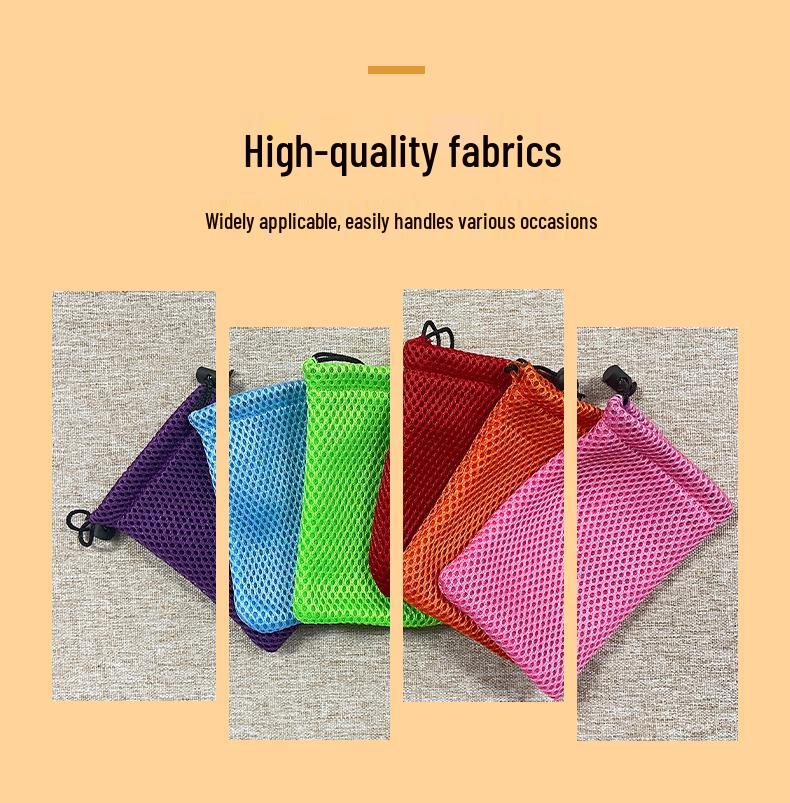 Polyester Drawstring Sandwich Mesh Storage Bag