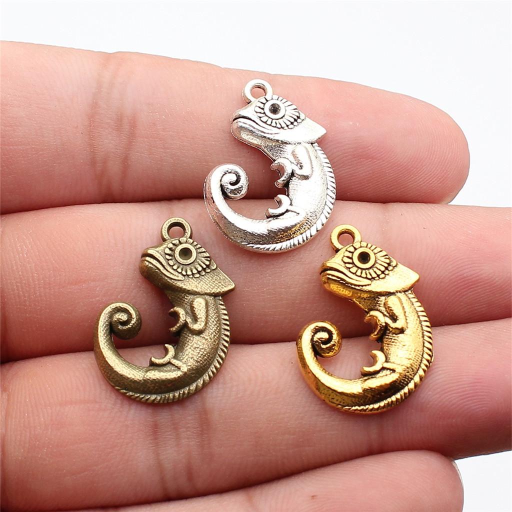 Żaby Owady Stworzenia Ogrodowe Amulet Antyczny Brąz Stop Cynku Materiały do Tworzenia Biżuterii Styl Dziecięcy Bransoletka Amulety