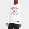 Air Jordan Paris Saint-Germain Printing Logo Long Sleeves White Men's CK9782-100