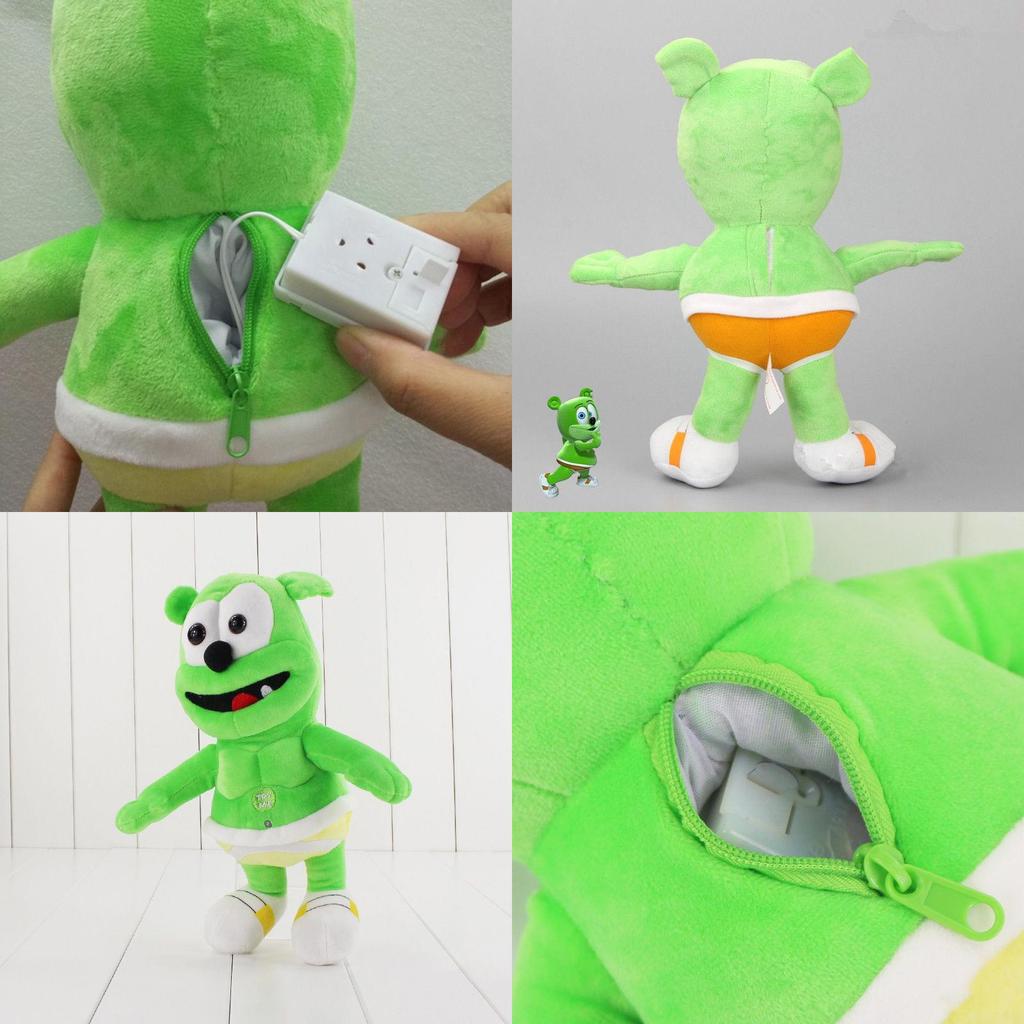 Adorabile Orsetto Gommoso Cantante Peluche Morbido Giocattolo Animale di Peluche Regalo Perfetto Per Bambini