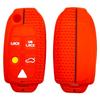 Drop-proof key cover for Volvo XC90 folding 5-button key cover, old Volvo S80 honeycomb pattern silicone key bag