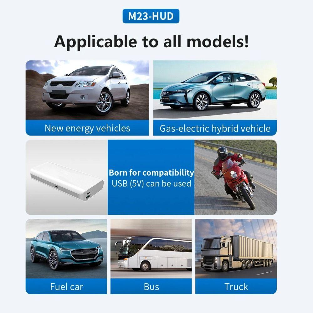 Universal Car Head Up Display HUD GPS Digital Speedometer Windshield Projector  Car Digital