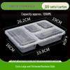 Thickened Disposable Bento Box with Five Compartments