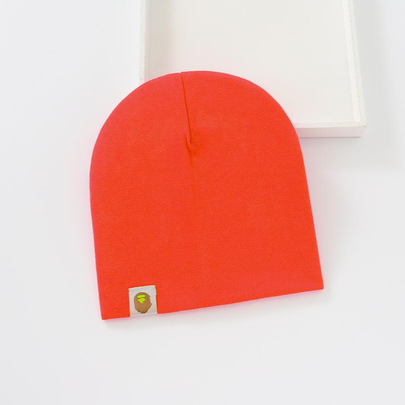 

Детская шапка в стиле хип-хоп для уличных танцев, хлопковая весенне-осенняя шапка для малышей, шарф, кепка для мальчиков и девочек, однотонная детская шапка оранжевый