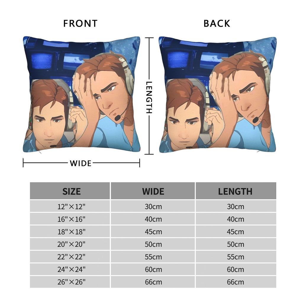 Dispatch Game Pillow Cover Custom Cushion Cover Vintage Pillow Case For Living Room Chair