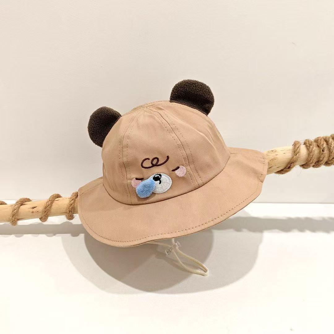 

Breathable Baby Sunshade Bucket Hat - Cute Spring & Autumn Sun Protection for Boys & Girls хакі