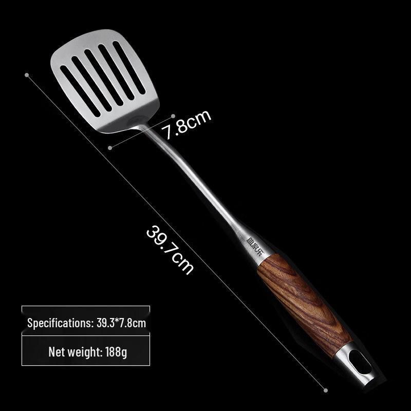 Home Helper 7-Piece 304 Stainless Steel Cooking Utensil Set with Rosewood Handles