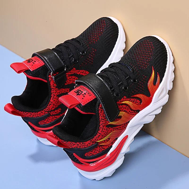 2024 New Boy Tennis Shoes Affordable Children's Sports Shoes Outdoor Sports Comfortable Casual Running Shoes Durable and Durable