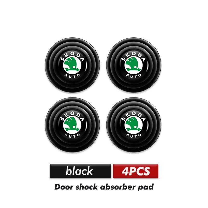 Car Sticker Car Door Anti-shock Pad Buffer Pad Crash Pad Silicone Pads Accessories For Skoda Octavia A5 A7 RS Fabia Superb Rapid NL6