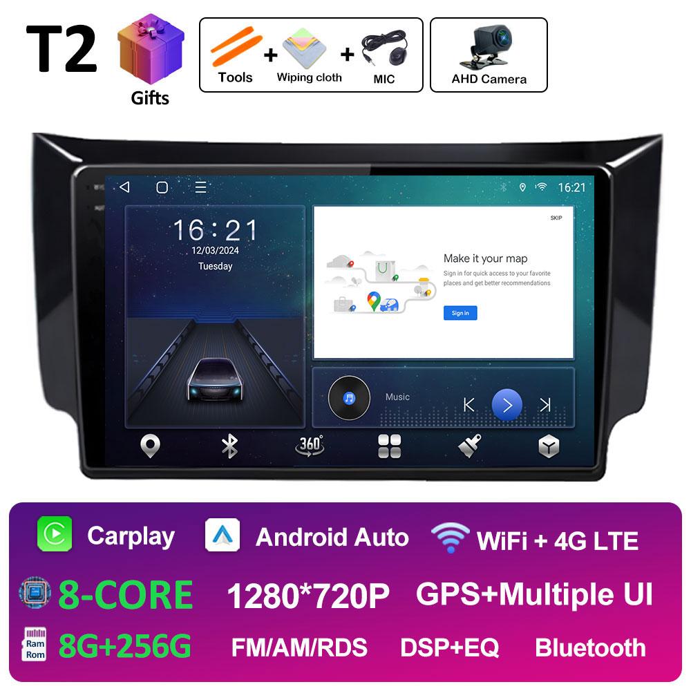 DSP Stereo Wireless Carplay For Nissan Sylphy B17 Sentra 12 2012 2013 2014 2015 - 2018 WIFI Car Audio Video Multimedia Player BT
