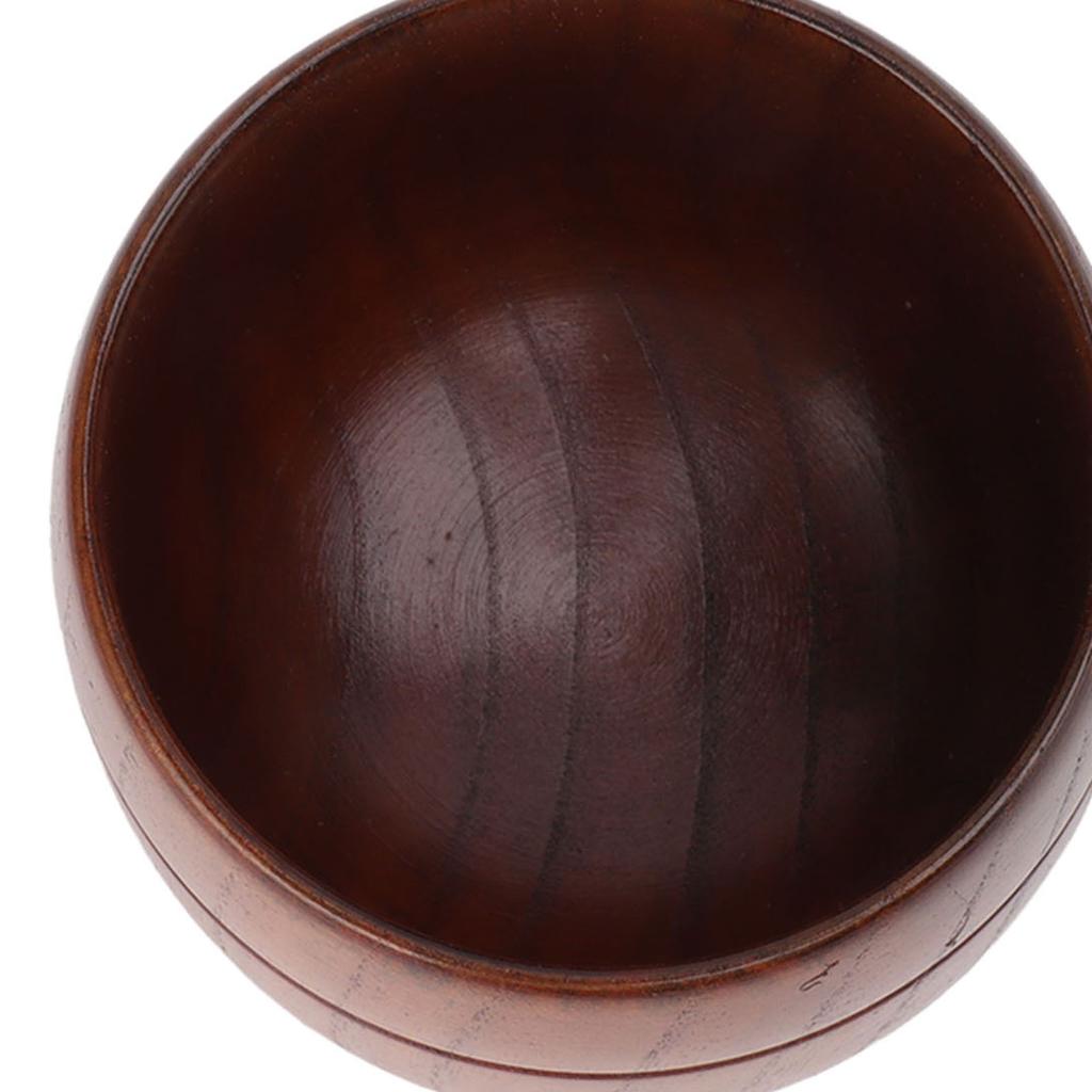 300ml Wooden Beer Mug with Handle Prevent Scald Carved Drinkware Wood Drinking Cup for Tea Milk Beer Kitchen Home Bar