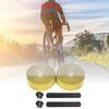 BULLSPANN 1 Pair Bicycle Handlebar Carbon Fiber Pattern Grip Tape for Road Bikes and Yellow Tape, Anti-Slip, Shock-Absorbing, MTBs,