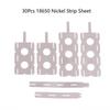 30 Pcs 18650 Lithium Battery Nickel Sheet 5Set Polygonal Battery Nickel Sheet For Spot Welding Machine Batteries Connection Sheet