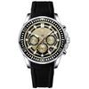 Herrenuhren Blau Wasserdicht Chronograph Sportuhr Quarz für Herren Armbanduhr Militärische Herren Analoguhr