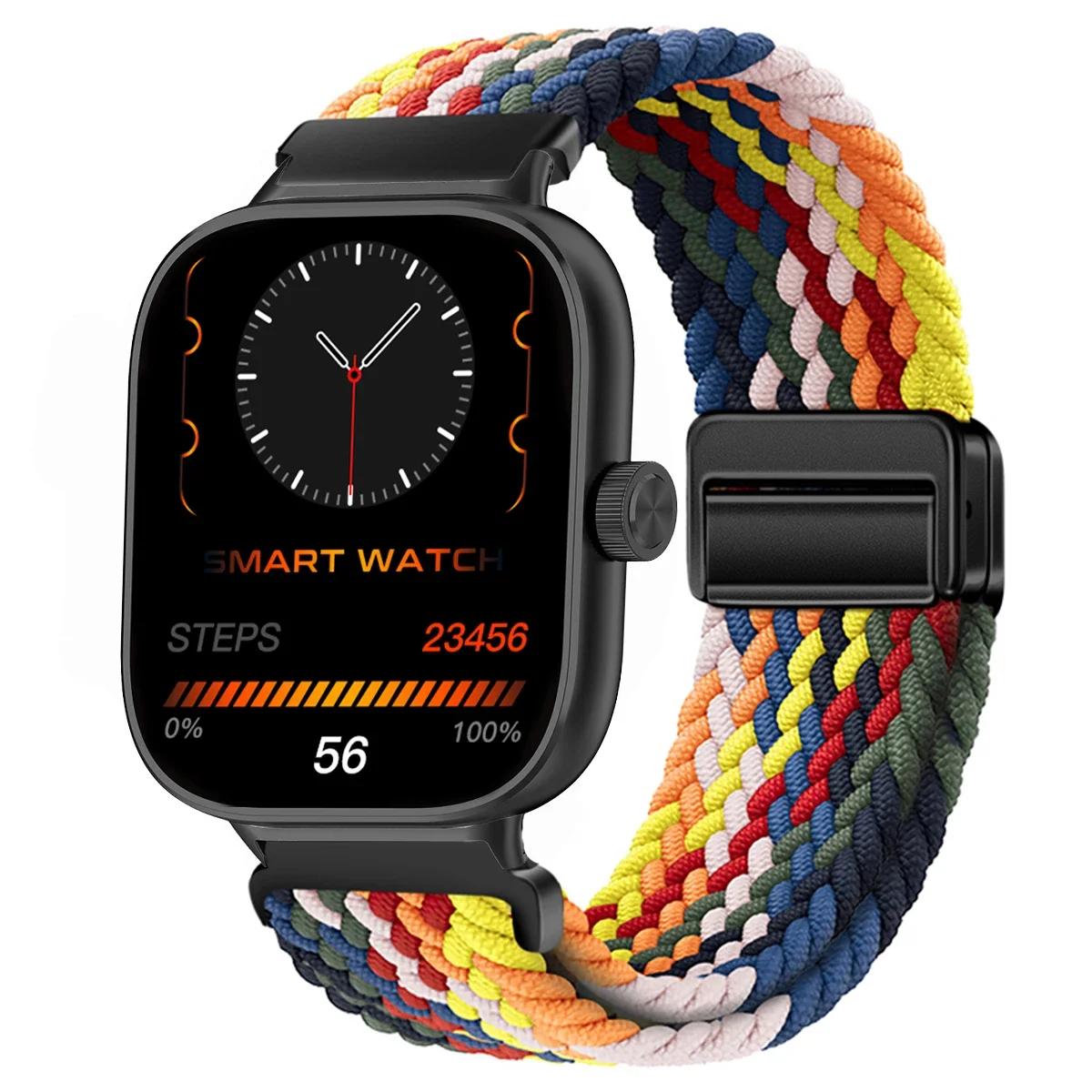 

Магнитная петля для Xiaomi Redmi Watch 5 4 Ремешок Регулируемый плетеный спортивный нейлоновый сменный ремешок браслет Miband 8pro 9pro For Mi Band 8 Pro