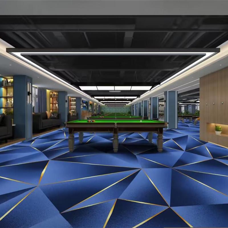 Luxury Printed Carpet for Hotel Billiard, Game, and Recreation Rooms – Wall-to-Wall Hallway and Private Room Flooring