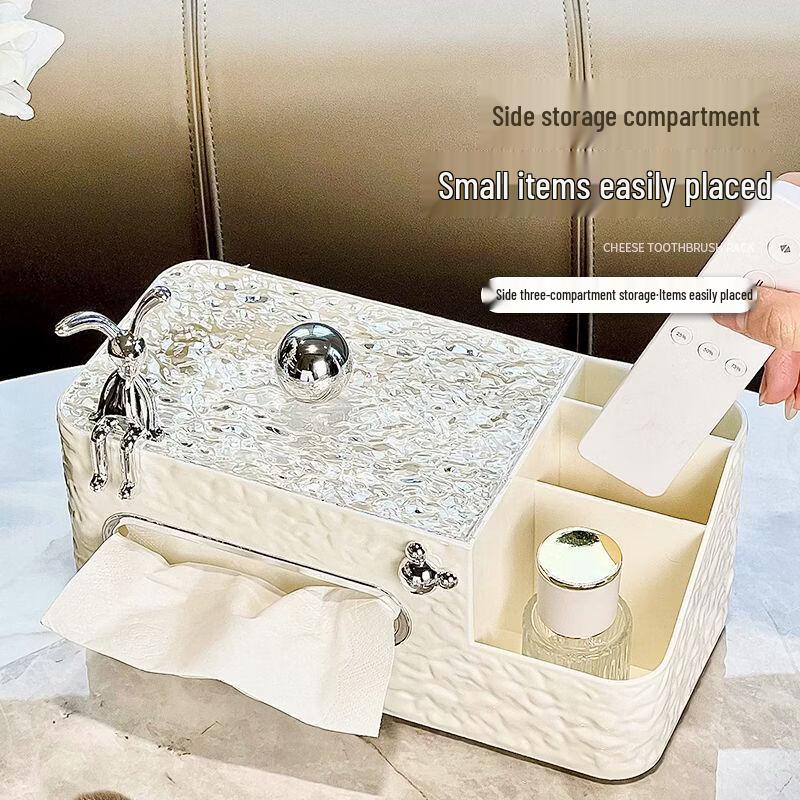Creative Multifunctional Tissue Box with Remote Holder