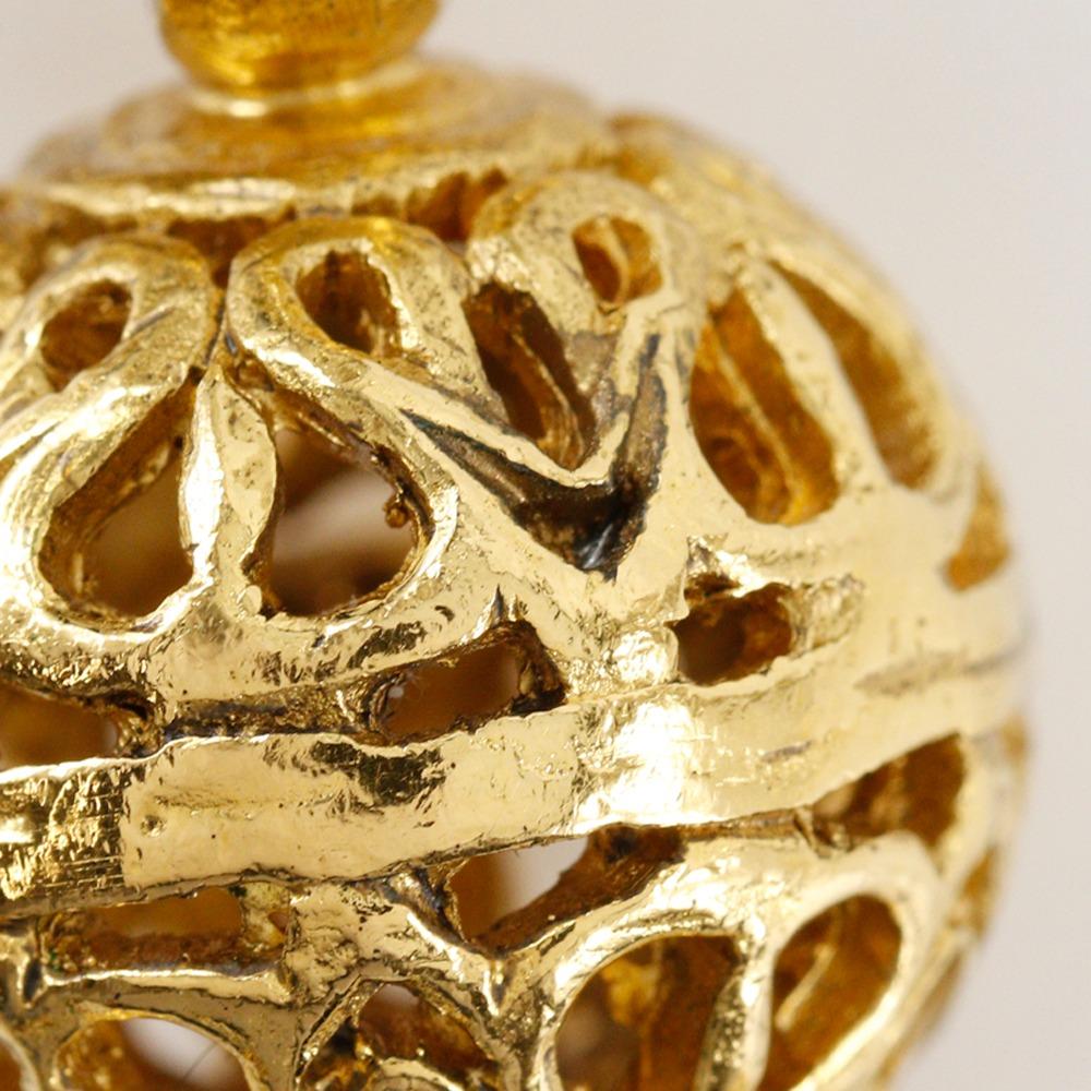 Chanel COCO Mark Necklace Vintage Plated Gold 84.6g Women Used