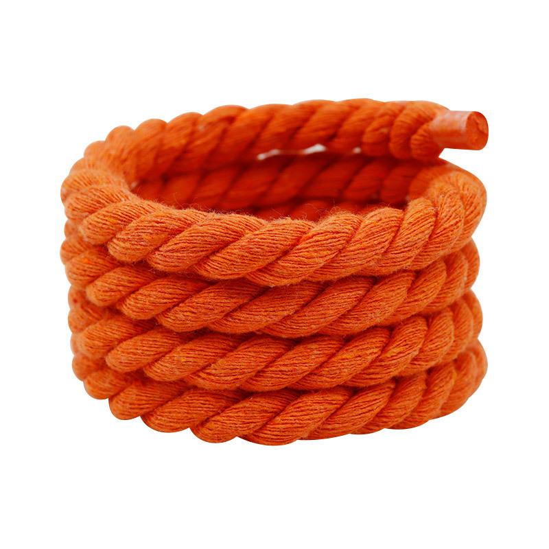 1Pair Round Shoelaces Colorful 1CM Thicker Cotton Shoelace Running Sneakers Laces 100/120/140/160CM Boots Shoe laces Shoes