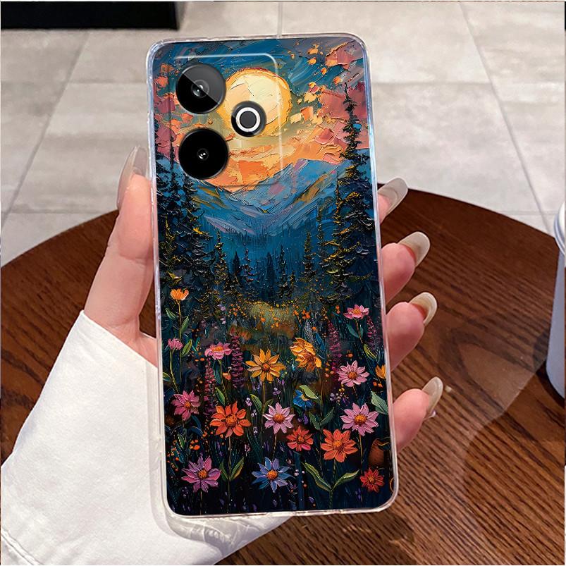 Phone Case For Realme GT 7 7T GT7 Pro 5G Casing Clear TPU Soft Silicone Case Luxury Cute Love Heart Rabbit Funny Back Cover