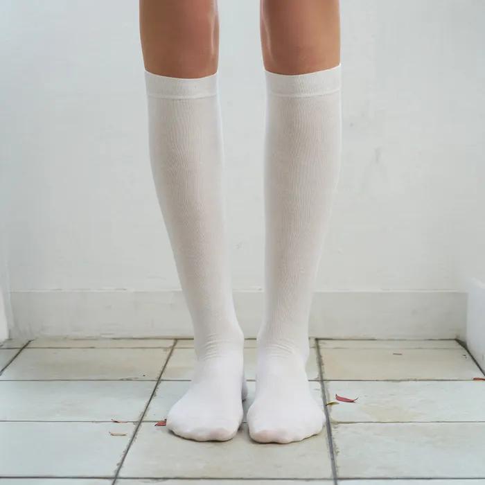 [BIARRITZ/26SS] Charming Solid Knee Socks 3 Colors