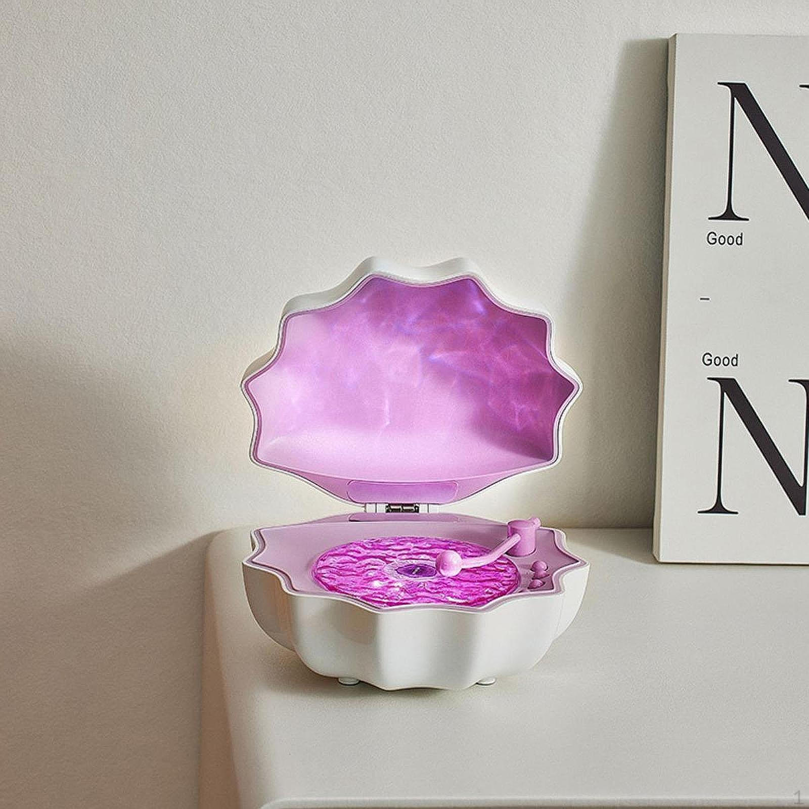 

Shell Lamp Speaker Зносостійкий робочий стіл для вітальні в подарунок фіолетовий