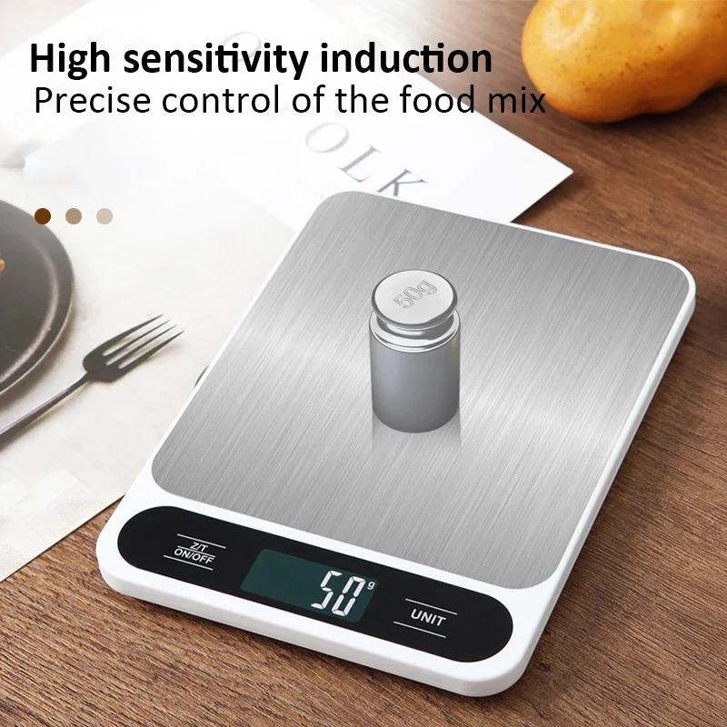 5/10KG Digital Kitchen Scale 1g High Precision LCD Digital Display Electronic Table Scale for Kitchen Baked Food Daily Weighing