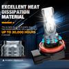 2 st H11 H8 H9 LED Dim/DRL-lampor H4 H7 9005 HB3 9006 HB4 CSP LED Dimljus Dagsbelysning Vit 6000K Superljus Lampa