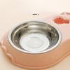 Andy Dog Bowl Cat Feeder Bowl With Dog Water Bottle Automatic Drinking Pet Bowl Cat Food Bowl Pet Stainless Steel Double  Bowl