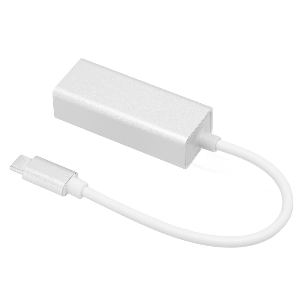 Type C to RJ45 Adapter 100M 1000M Drive Free Hot Plug Aluminum Alloy Wired USB C to Ethernet Adapter for Computer