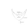 Modern Multi strands Necklace Stylish Star Pendant Neckchains Layers Chokers