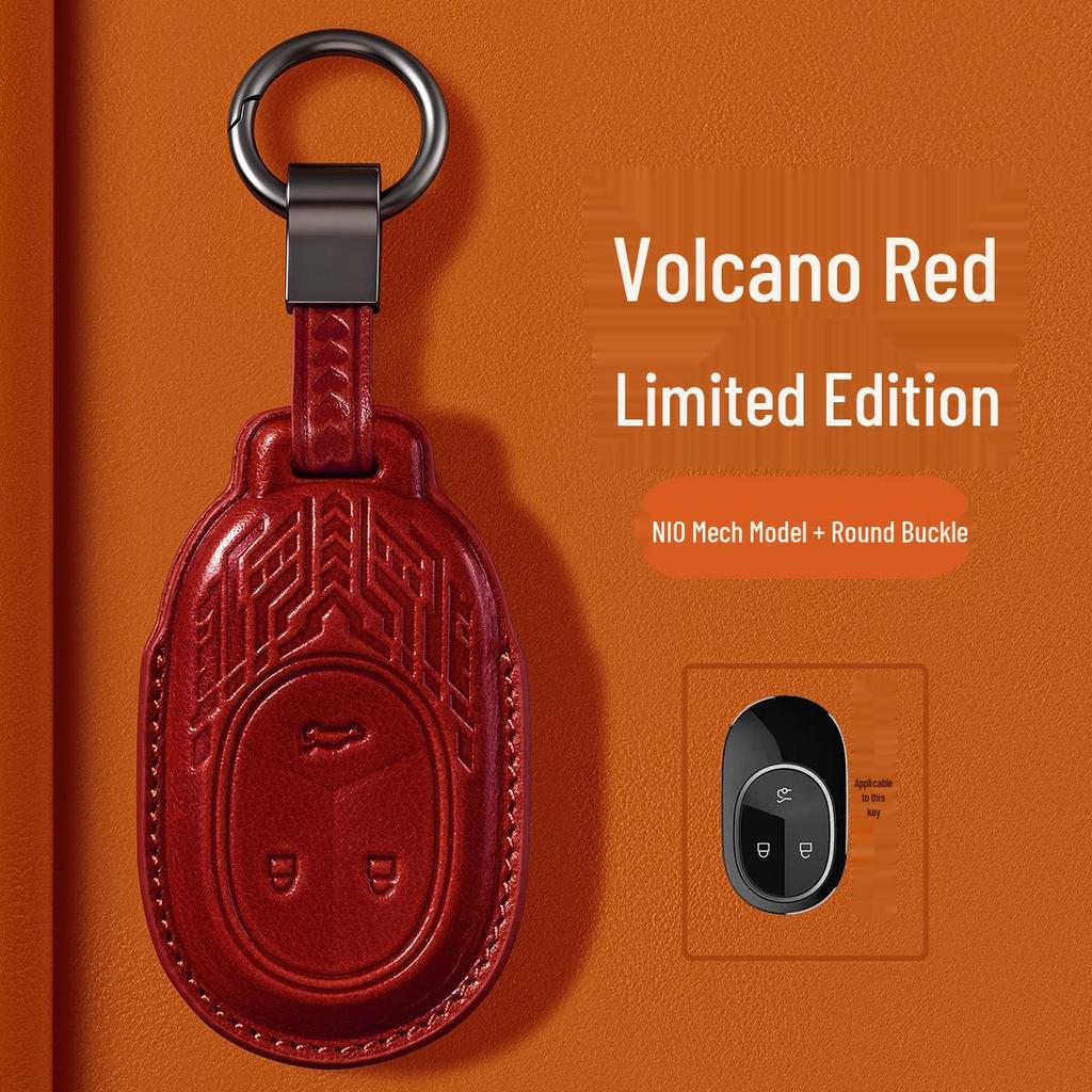 Premium Leather Key Cover for Nio ES6/ET5/EC6/ES8/ET7/ES7/EC7 Models