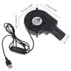 5V USB-Ventilator USB 9733 großes Luftvolumengebläse mit Luftauslassventilator für Holzfeuerofengrill Haushaltskochventilator 9,7 cm