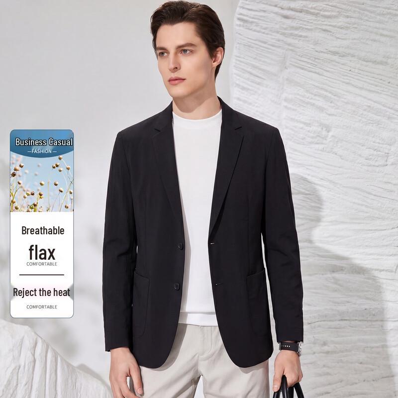 Antonio Men s Linen Blend Lightweight Summer Casual Suit Jacket M