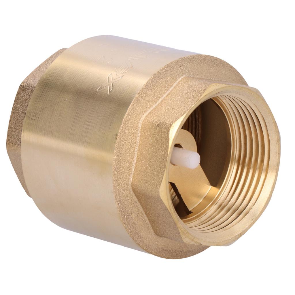 TIGER spring check valve, brass, 1 1/4 inch